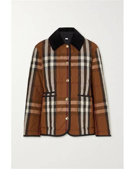 burberry lined polyester and curdoroy jacket tan|burberry corduroy shell jacket.